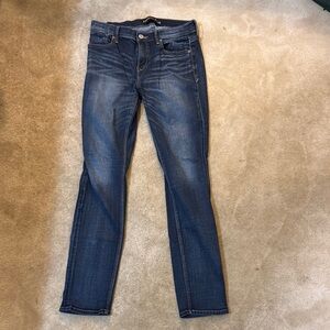 Blue Skinny Jeans with Medium-Dark Wash